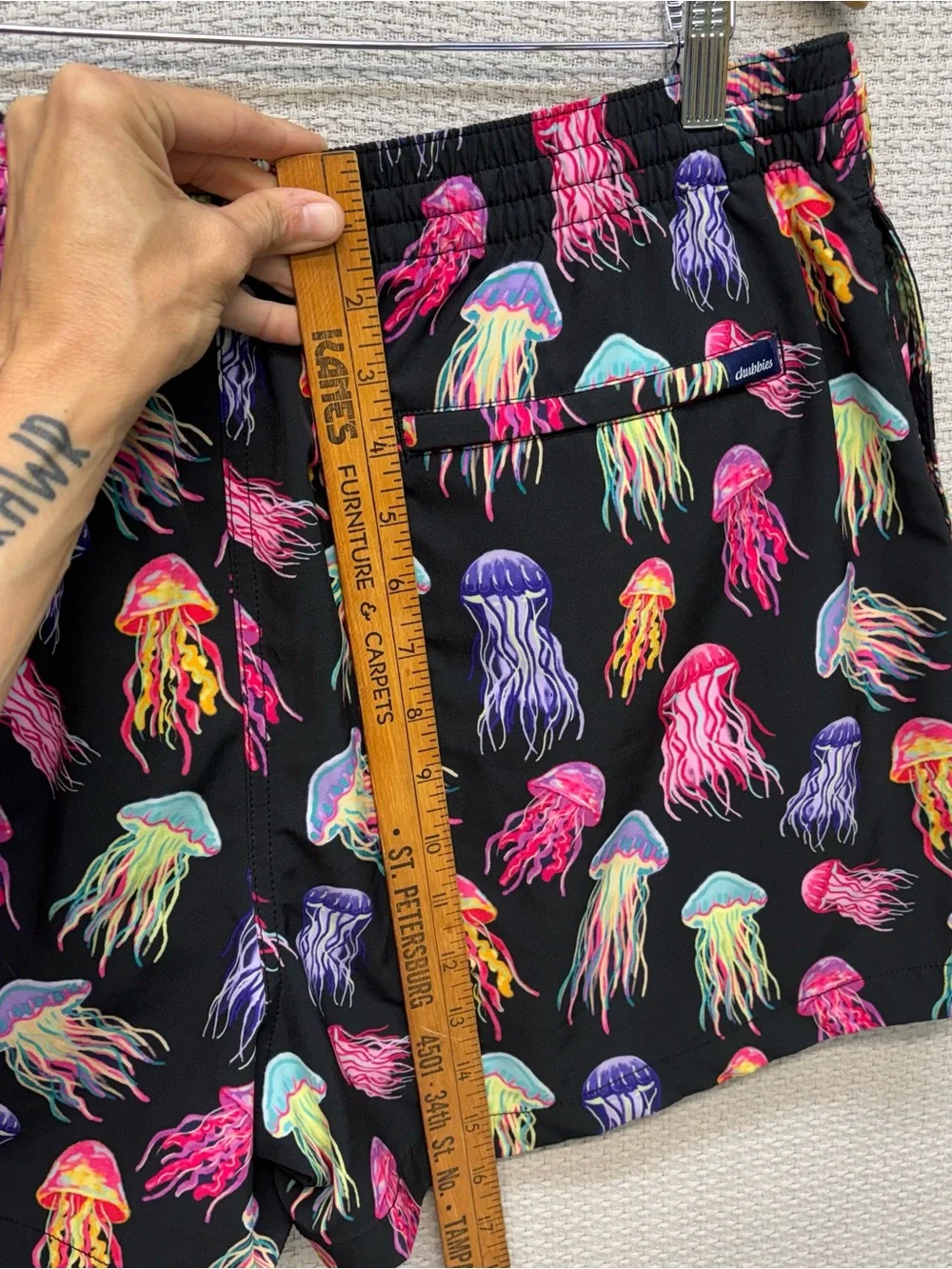 Lot Of 2 Chubbies Swim Trunks XXL Colorful Tropical Jellyfish Beach Floral EUC